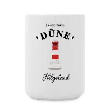 Leuchtturm auf Düne, Helgoland, Poster - Große Tasse 440 ml - Weiß - Vorne