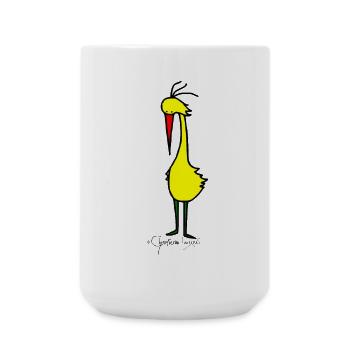 Dachvogel - Volucris Culminis - Große Tasse 440 ml - Weiß - Vorne
