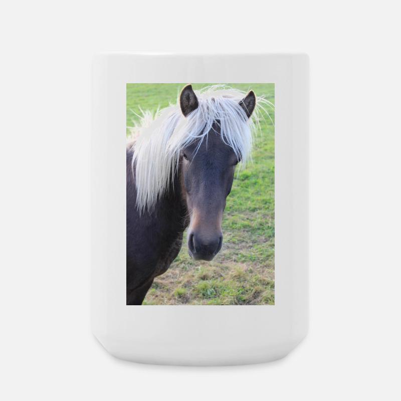 Affiche Cheval Cheval - Grande tasse 440 ml - blanc