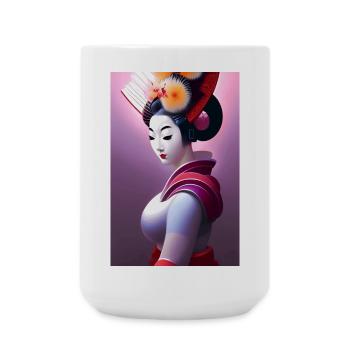 Geisha 9 - Grande tasse 440 ml - blanc - Devant