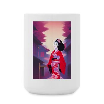 Geisha 5 - Grande tasse 440 ml - blanc - Devant