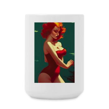 Pin up 1 - Große Tasse 440 ml - Weiß - Vorne