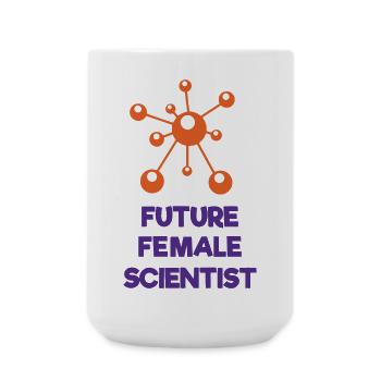 Future Female Scientist - Large Mug 440 ml - white - Front