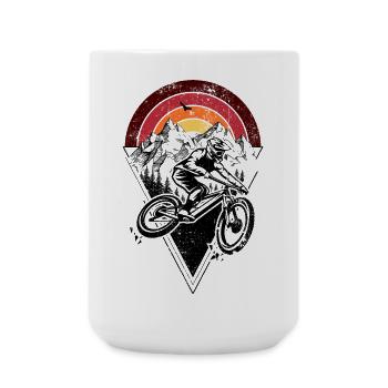 Sunset Ridge Silhouette Arc - Large Mug 440 ml - white - Front