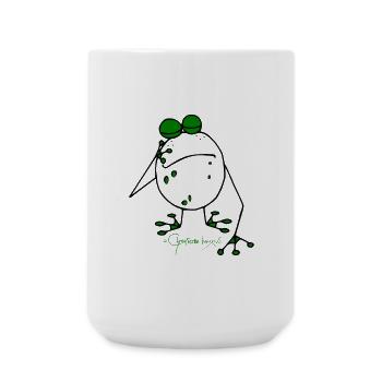 Relaxed Frog © Chyropterum Innoxius - Large Mug 440 ml - white - Front