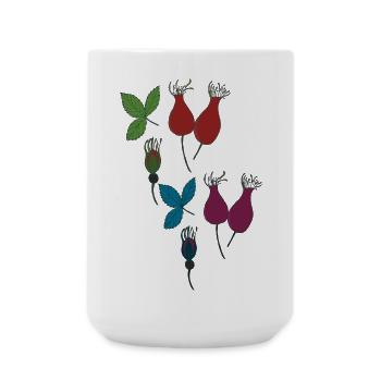 rosehip style - Large Mug 440 ml - white - Front