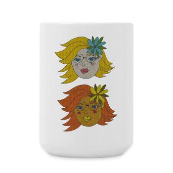 summer girls - Große Tasse 440 ml - Weiß - Vorne