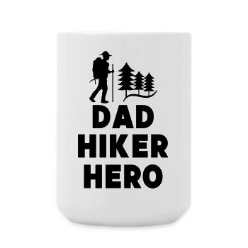Bergwandern Wanderer Berggipfel Wandern Statement - Große Tasse 440 ml - Weiß - Vorne