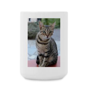 Katze Kätzchen Poster Katzenposter - Große Tasse 440 ml - Weiß - Vorne