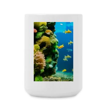 Fish, Aquarium - Large Mug 440 ml - white - Front