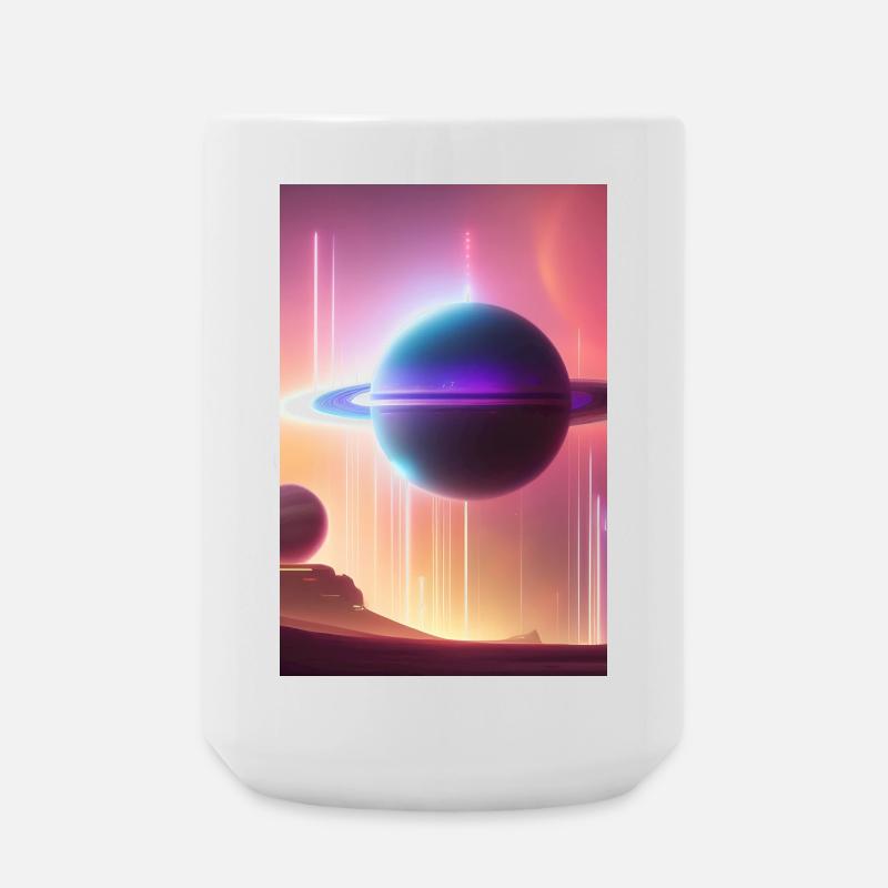 Espace, Planètes - Grande tasse 440 ml - blanc