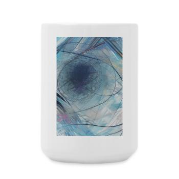 Formes et motifs - Grande tasse 440 ml - blanc - Devant