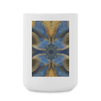 Formes et motifs - Grande tasse 440 ml - blanc - Devant