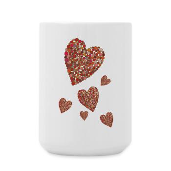 Famille Heart Balls - Grande tasse 440 ml - blanc - Devant