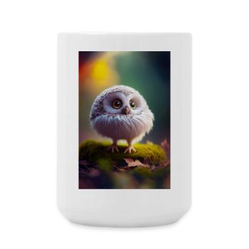 Owl roudoudoupitchou - Large Mug 440 ml - white - Front