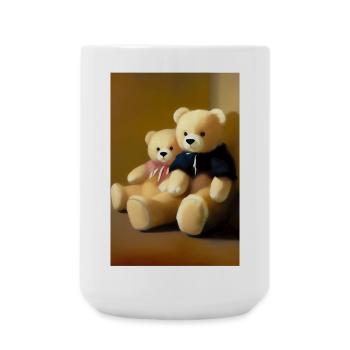 Teddy bear - Large Mug 440 ml - white - Front