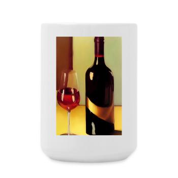 Wine drinkers - Large Mug 440 ml - white - Front