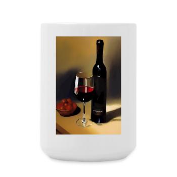 Wine drinkers - Large Mug 440 ml - white - Front