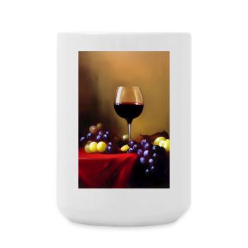 Wein Trinker - Große Tasse 440 ml - Weiß - Vorne
