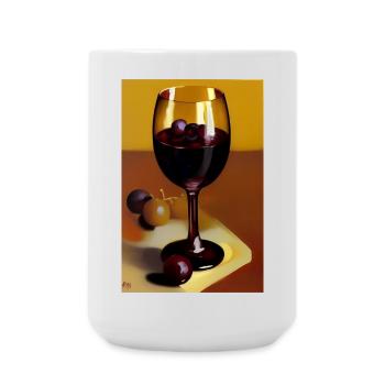 Wein Trinker - Große Tasse 440 ml - Weiß - Vorne