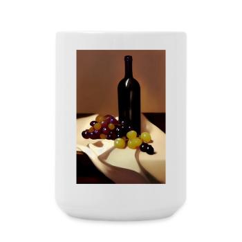 Wine drinkers - Large Mug 440 ml - white - Front