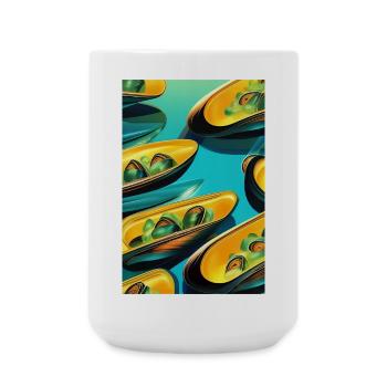 Mussels - Large Mug 440 ml - white - Front