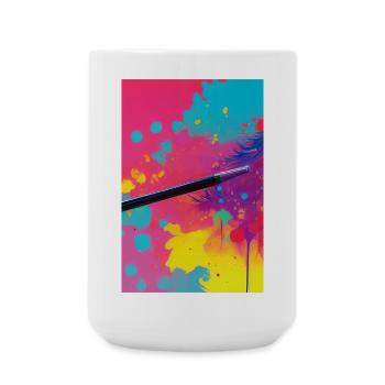 Abstract art - Large Mug 440 ml - white - Front