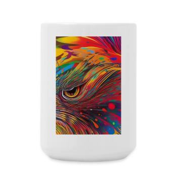 Abstrakte Kunst - Große Tasse 440 ml - Weiß - Vorne