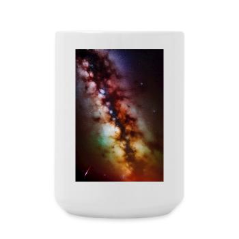 Weltall und Planeten - Große Tasse 440 ml - Weiß - Vorne