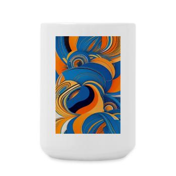 Abstract art - Large Mug 440 ml - white - Front