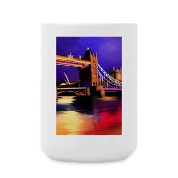 Brücken in London - Große Tasse 440 ml - Weiß - Vorne
