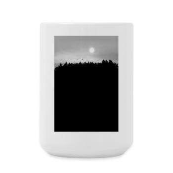 Forest Night Winter Solstice - Large Mug 440 ml - white - Front