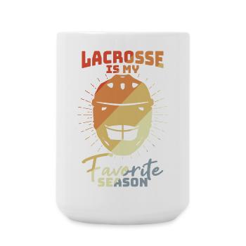 Lacrosse Motivation - Große Tasse 440 ml - Weiß - Vorne