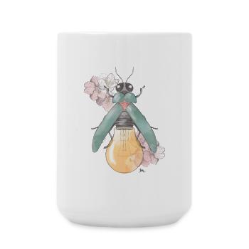Pear | Flowering | Beetles - Large Mug 440 ml - white - Front