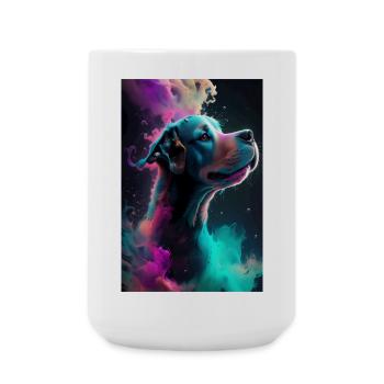Cute dog - Large Mug 440 ml - white - Front