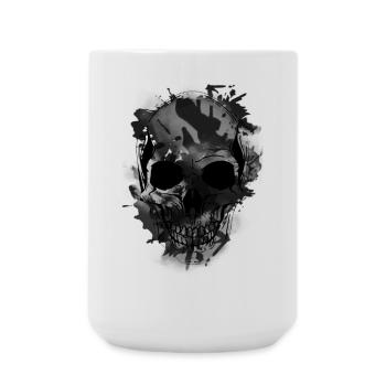 Totenkopf - Große Tasse 440 ml - Weiß - Vorne
