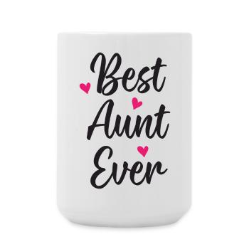 Beste Tante aller Zeiten - Große Tasse 440 ml - Weiß - Vorne