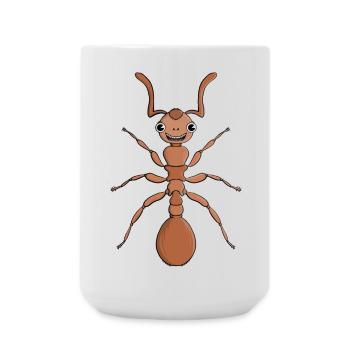 Hug an ant - Large Mug 440 ml - white - Front
