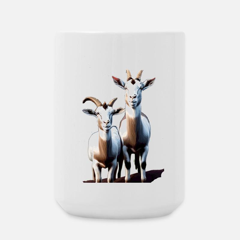 GOATS II - Large Mug 440 ml - white