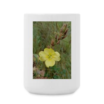 Good Morning Yellow Evening Primrose - Large Mug 440 ml - white - Front