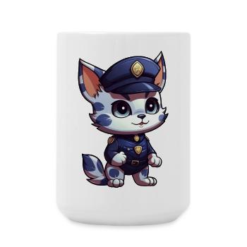 Kitten Police - Large Mug 440 ml - white - Front