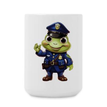 Grenouille de la police - Grande tasse 440 ml - blanc - Devant