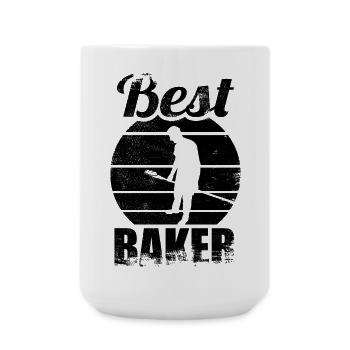 Bäcker - Große Tasse 440 ml - Weiß - Vorne