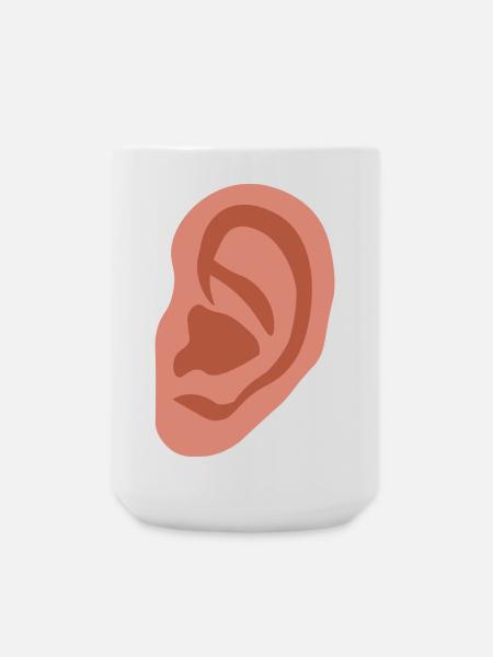 Big ear - Large Mug 440 ml - white