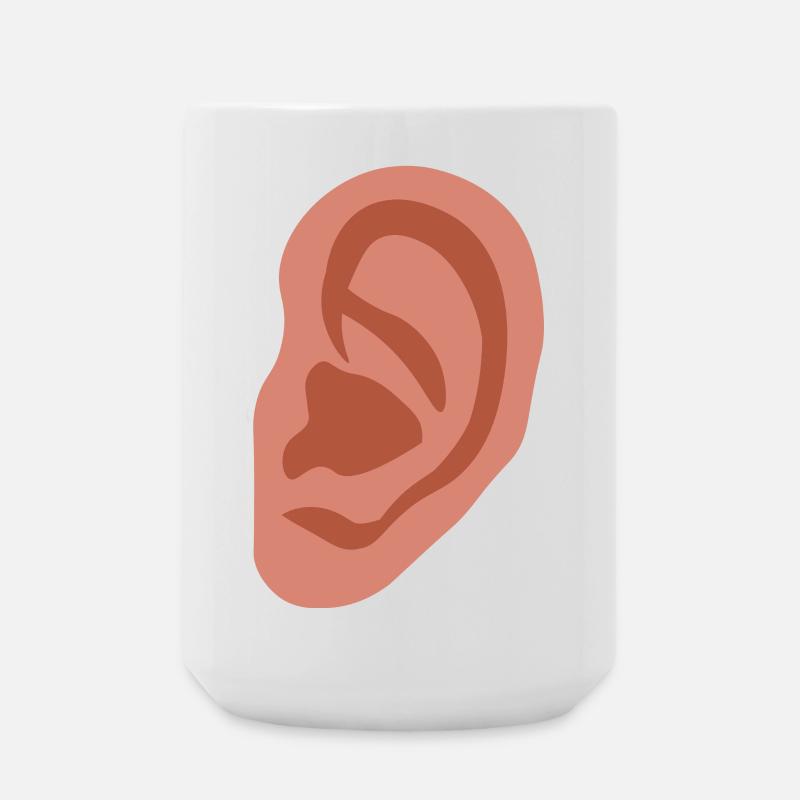Großes Ohr - Große Tasse 440 ml - Weiß