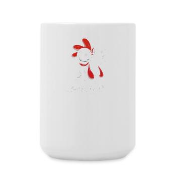 trying to hendl this hühner hahn - Große Tasse 440 ml - Weiß - Vorne