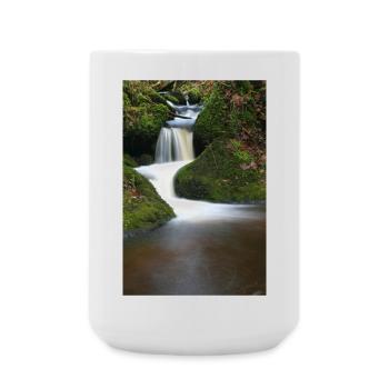 Mooswald Waterfall Motif - Large Mug 440 ml - white - Front