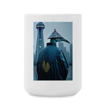 Anthropomorphic 01 - Large Mug 440 ml - white - Front