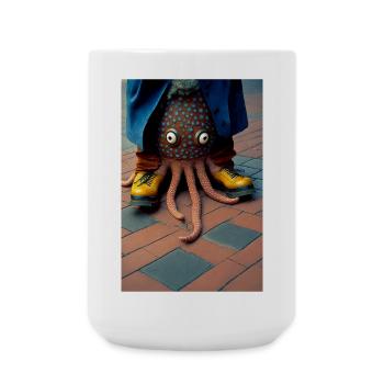 Anthropomorphic 07 - Large Mug 440 ml - white - Front
