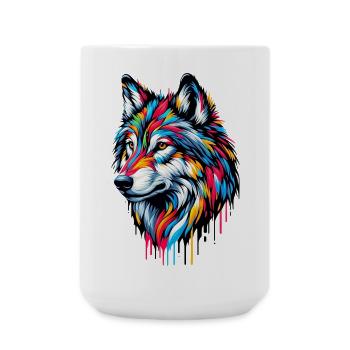 Loup - Grande tasse 440 ml - blanc - Devant